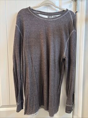 Reclaim Long-Sleeve Crewneck Sweater - Brown